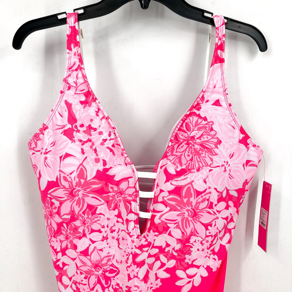 LILLY PULITZER Women's Jaspen One Piece Swimsuit Size 16 Roxy Pink NWT