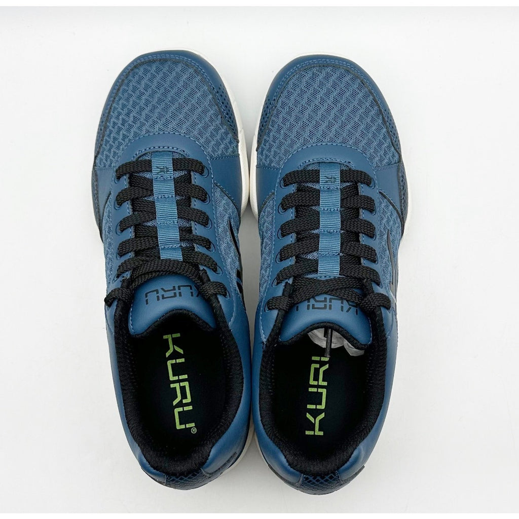 KURU Quantum Athletic Shoes MENS 7 or WOMENS 8.5 WIDE Blue Black Sneakers NWOB