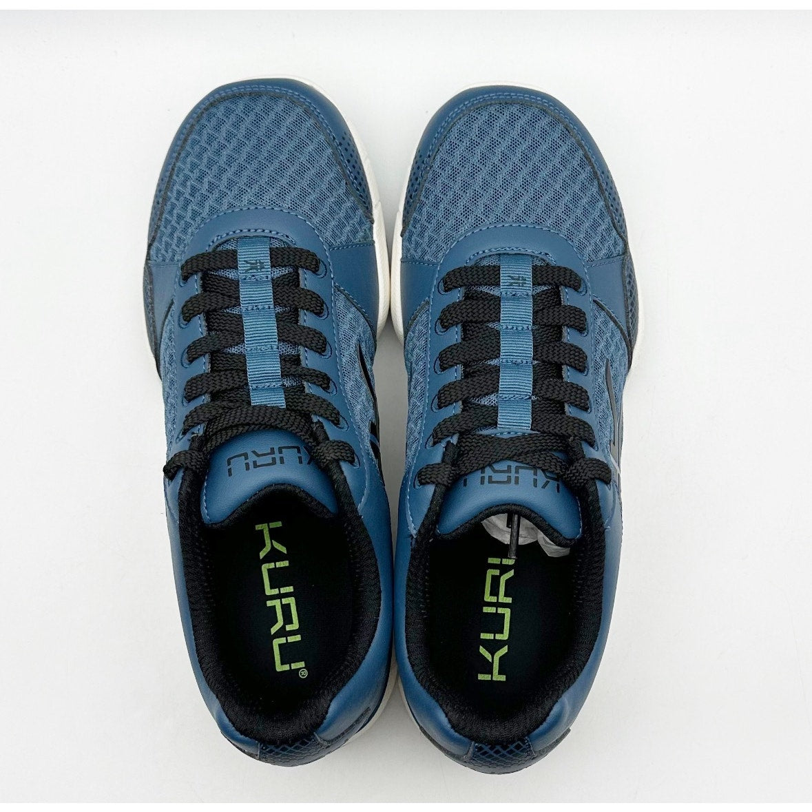 KURU Quantum Athletic Shoes MENS 7 or WOMENS 8.5 WIDE Blue Black Sneakers NWOB