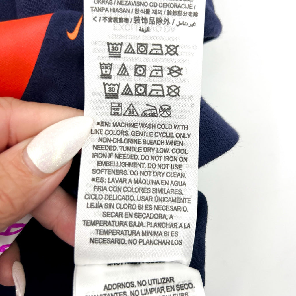 NIKE Womens Houston Astros City Connect Cropped T-Shirt XS Navy Blue NWT