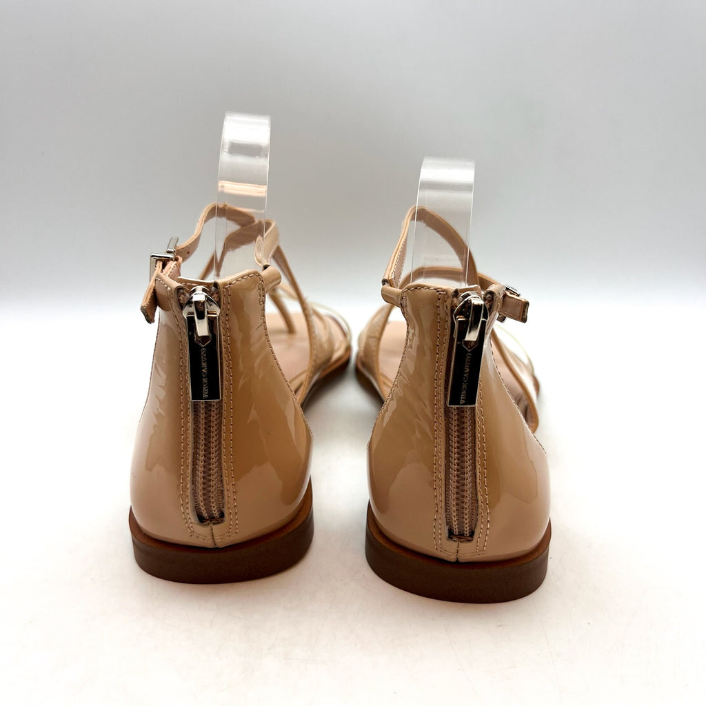 VINCE CAMUTO Women's Lomeeana Flat Sandals Size 8.5 Soft Blush Leather NWOB