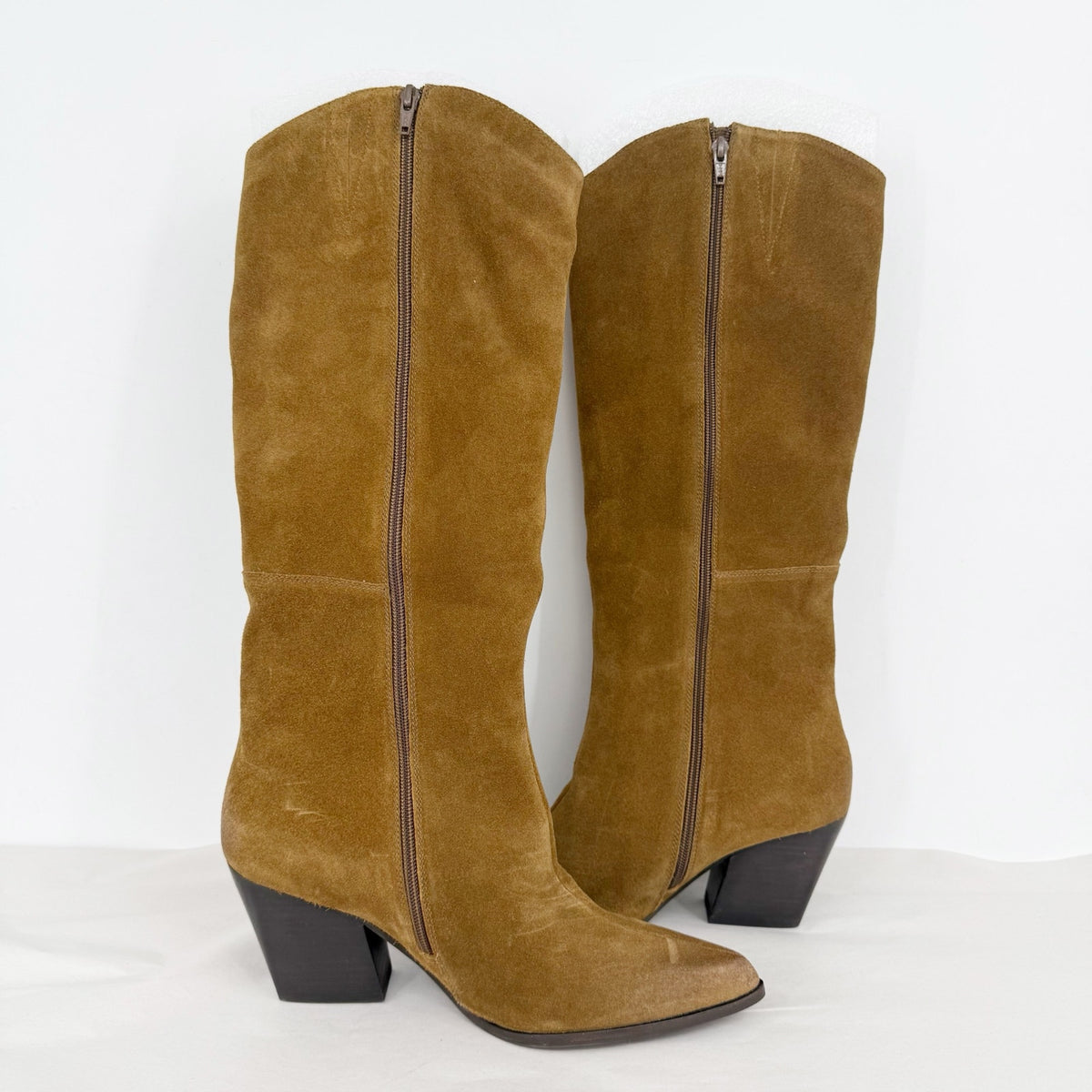 Seychelles Womens Begging You Knee High Boots Size 11 M Brown Suede Boho NWOB
