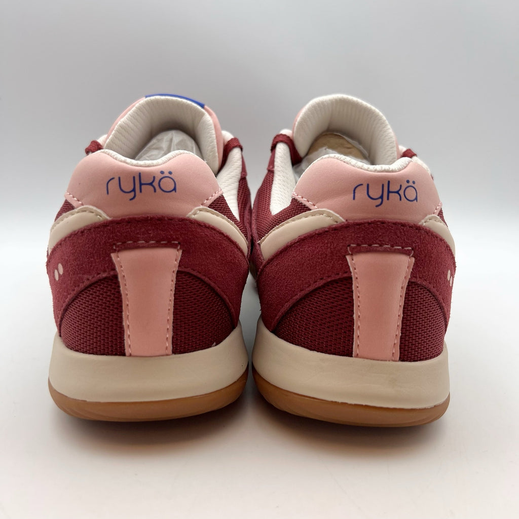 Ryka Womens Candor Casual Sneakers Size 9.5 Wide Berry Pink Purple Suede NWOB