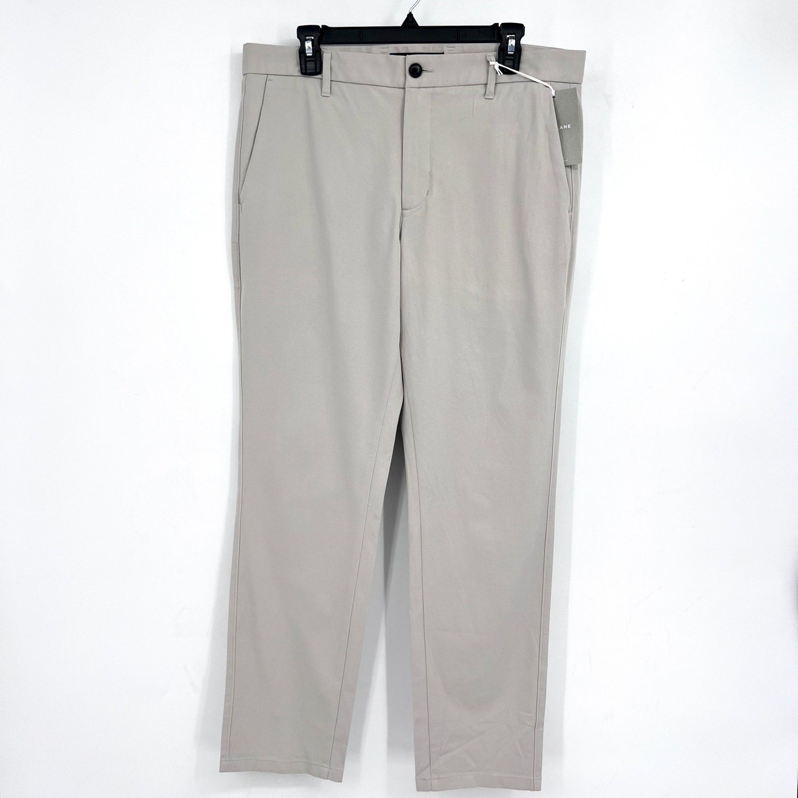EVERLANE Men's Uniform Performance Chino 34x30 Stone Grey Pants NWT
