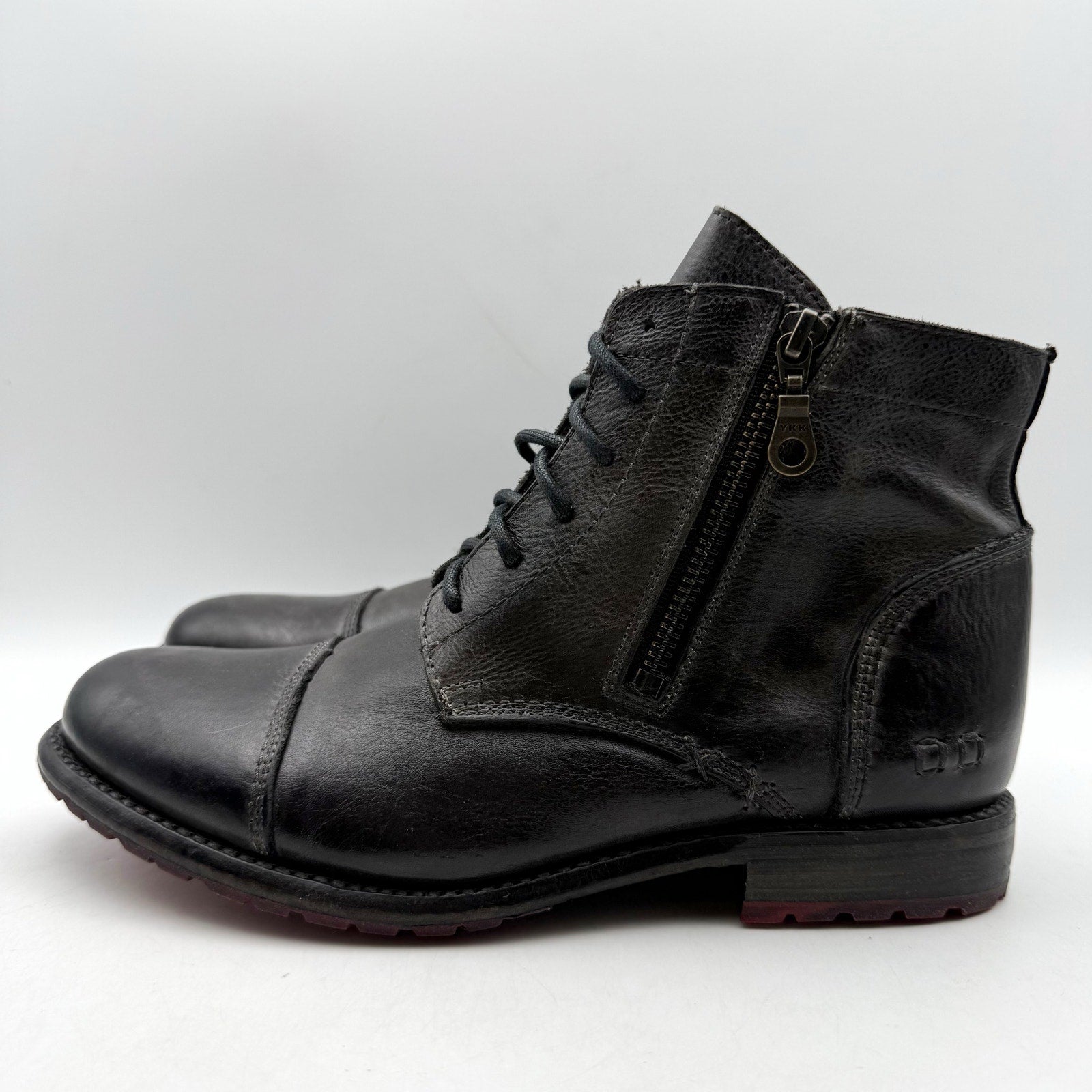 Bed Stu Womens Bonnie II Ankle Boots Size 8.5 EU 39 Black Leather NIB