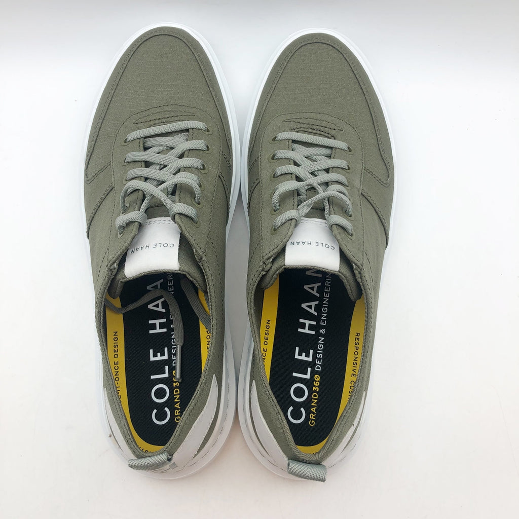 Cole Haan Mens GrandPro Rally Court Sneakers Size 11 M Green Olive Canvas NIB