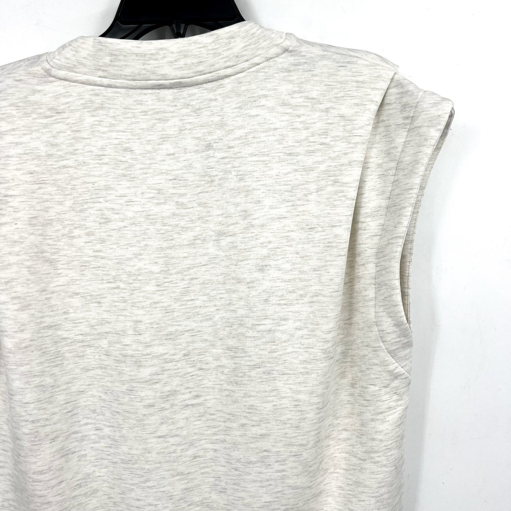 VARLEY Women's Otis Sleeveless Sweatshirt Size XS Ivory Marl Crewneck NWT