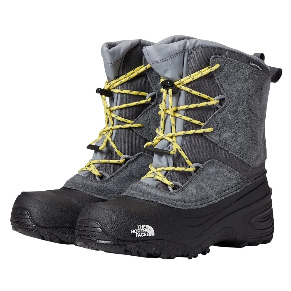 The North Face Kids Alpenglow V Winter Boots US 11 EU 28 Grey Waterproof NIB