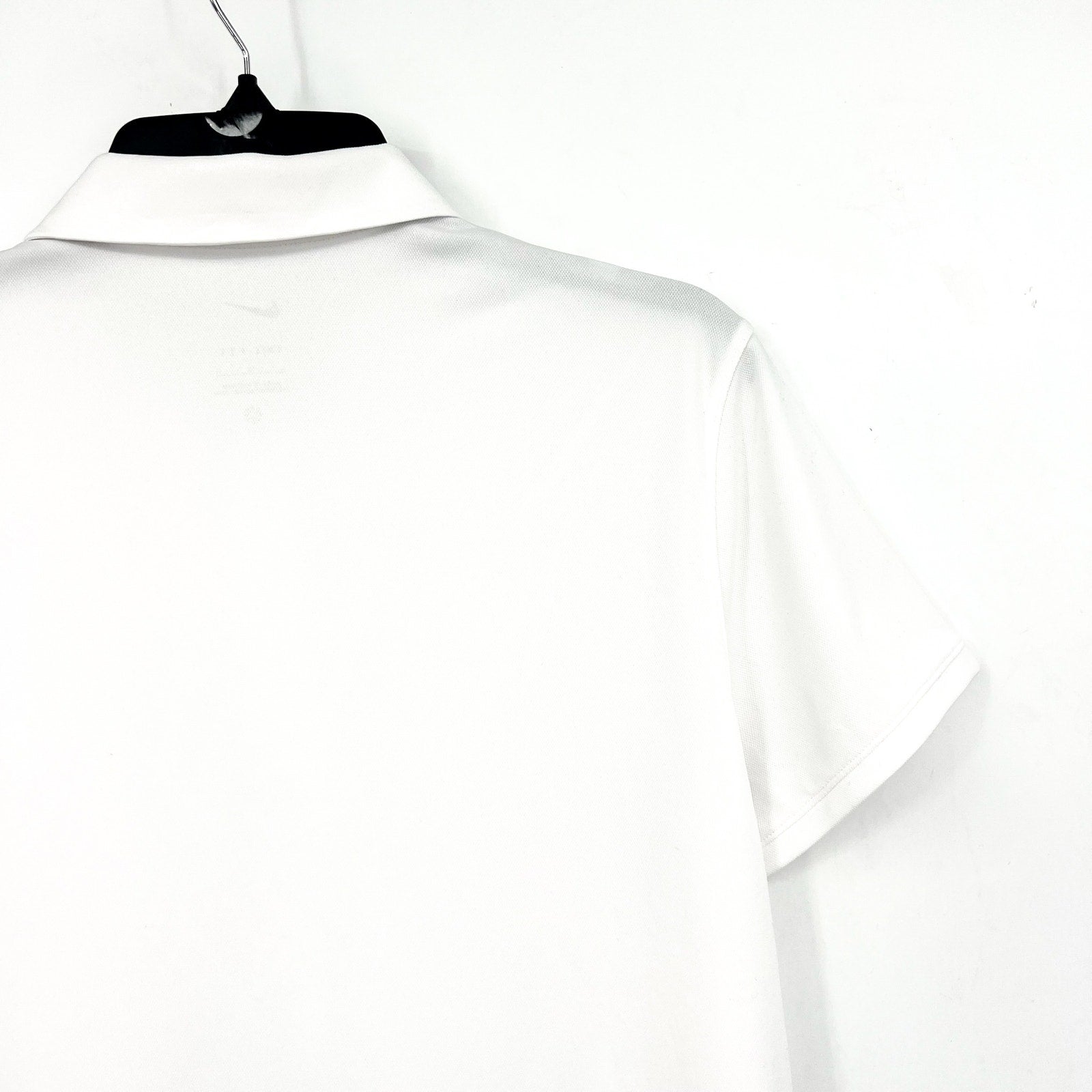 NIKE Women's Dri-FIT Victory Golf Polo Shirt Large White Short Sleeve NWT