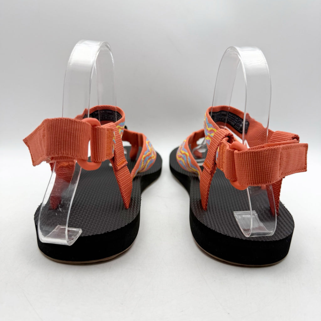 Teva Womens Original Revive Sandals US 10 EU 41 Orange Print Multicolor NIB