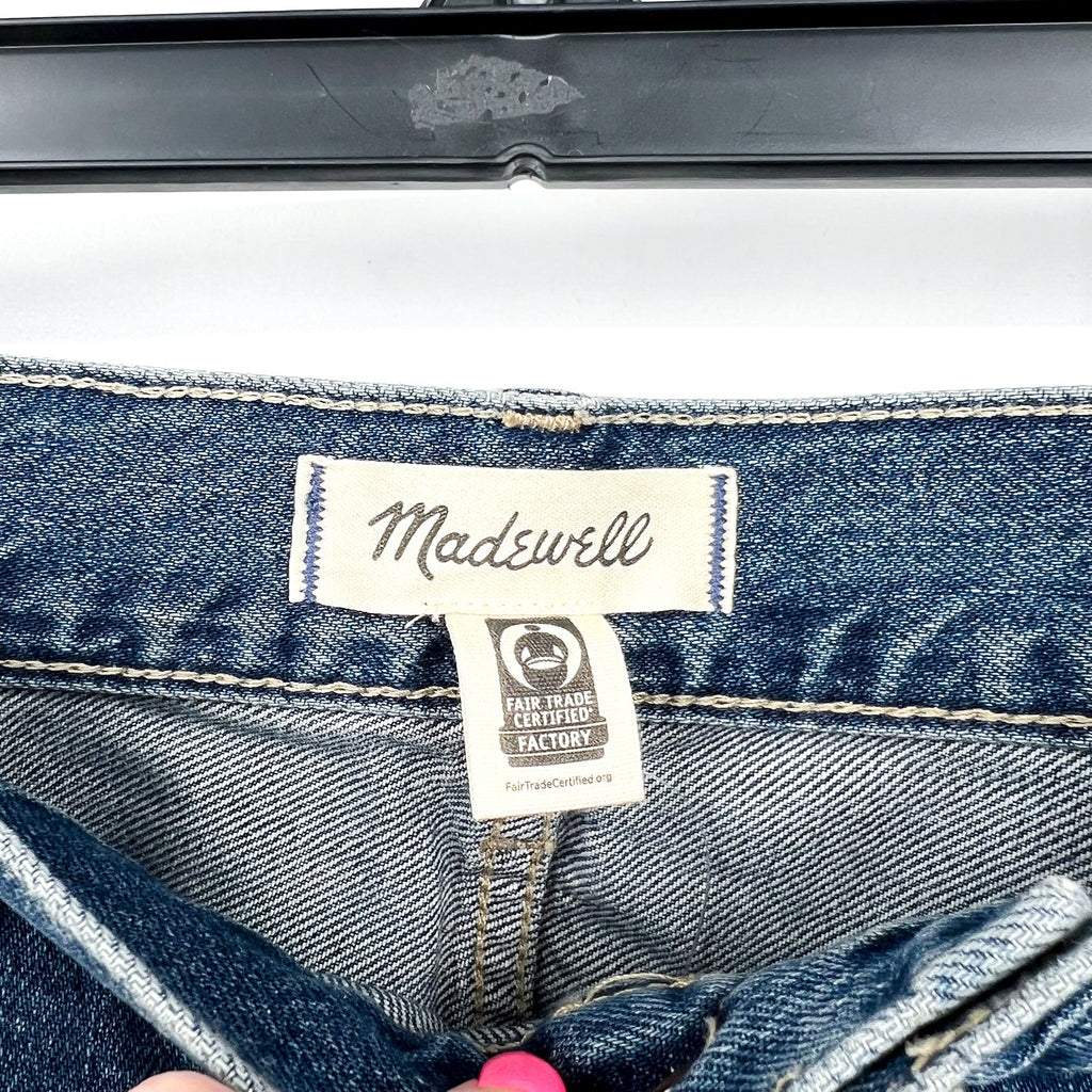 MADEWELL Women's Baggy Crop Jeans Size 32 US 14 Croswell Blue NU172 Denim NWT
