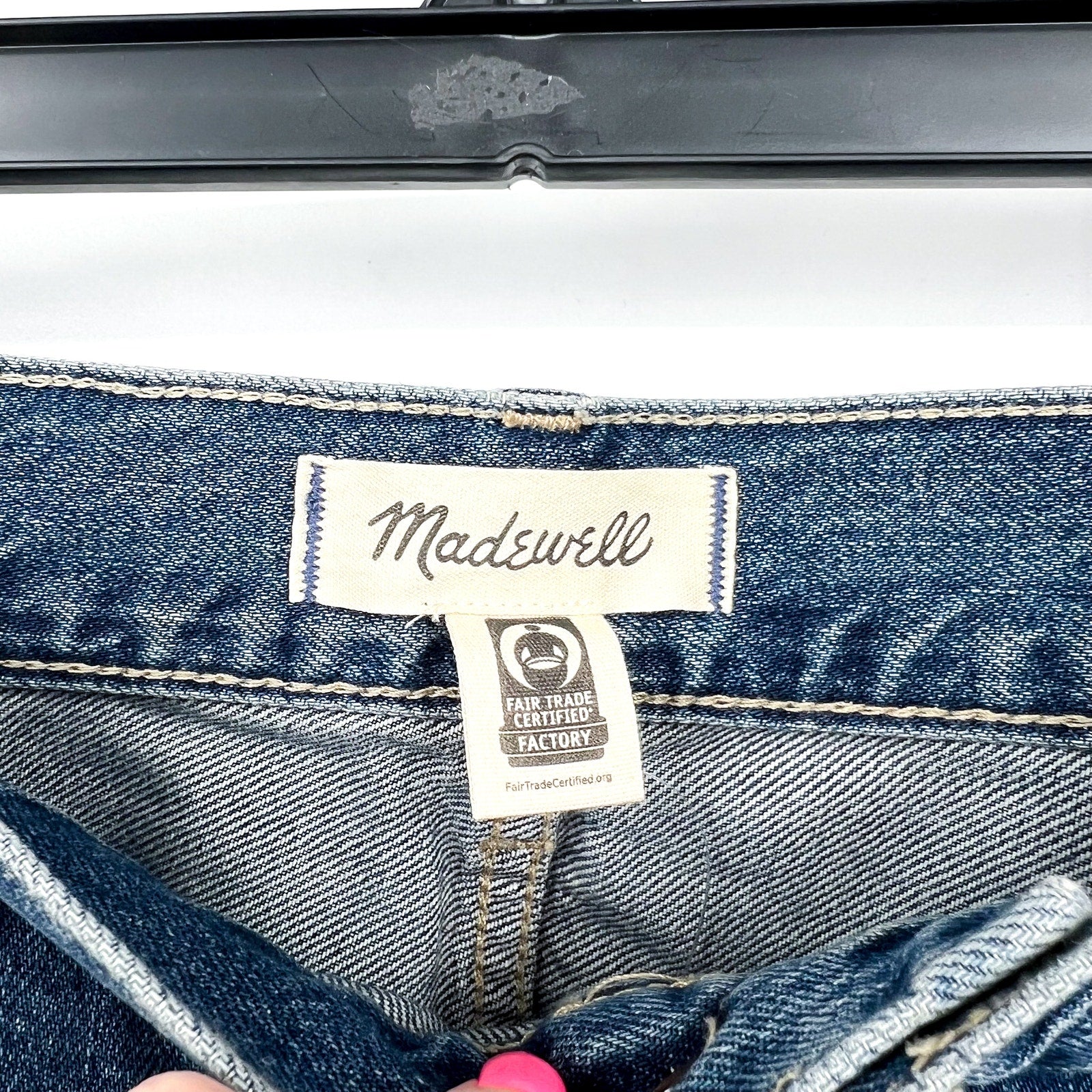 MADEWELL Women's Baggy Crop Jeans Size 32 US 14 Croswell Blue NU172 Denim NWT