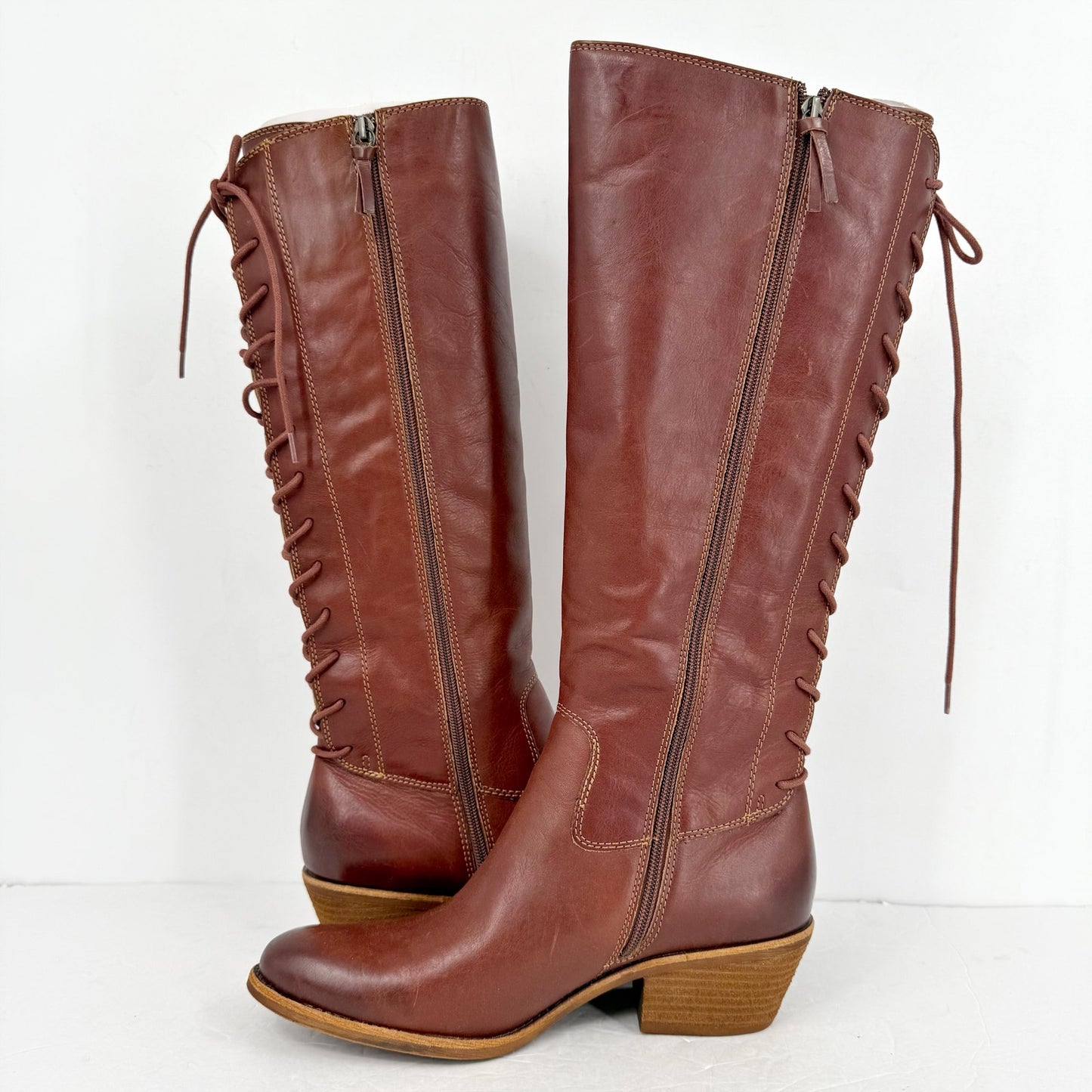 Sofft Women Sharnell II Knee High Boot US 11 Dark Brown Leather Waterproof NWOB