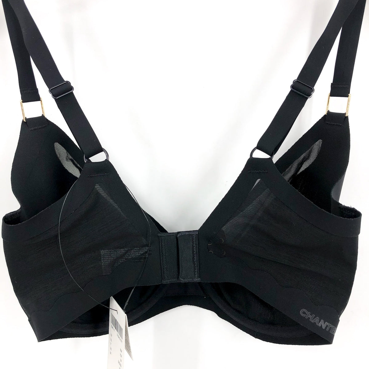 CHANTELLE Women's Pure Light Underwire Unlined Bra Size 32DDD Black Seamless NWT