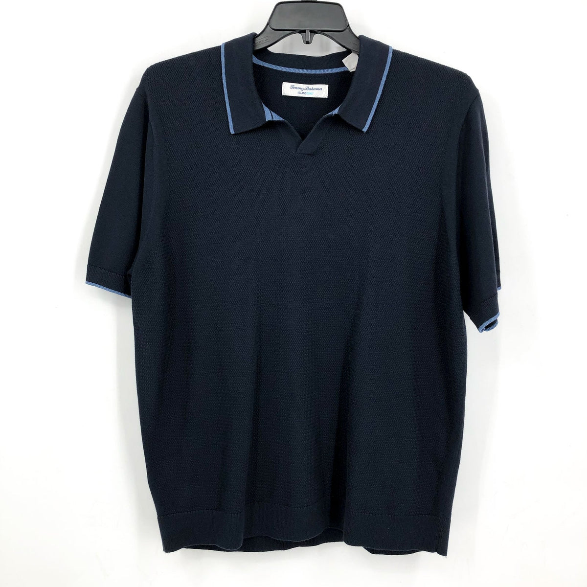 TOMMY BAHAMA Men's Coolside Sweater Polo XL Blue IslandZone Short Sleeve NWT