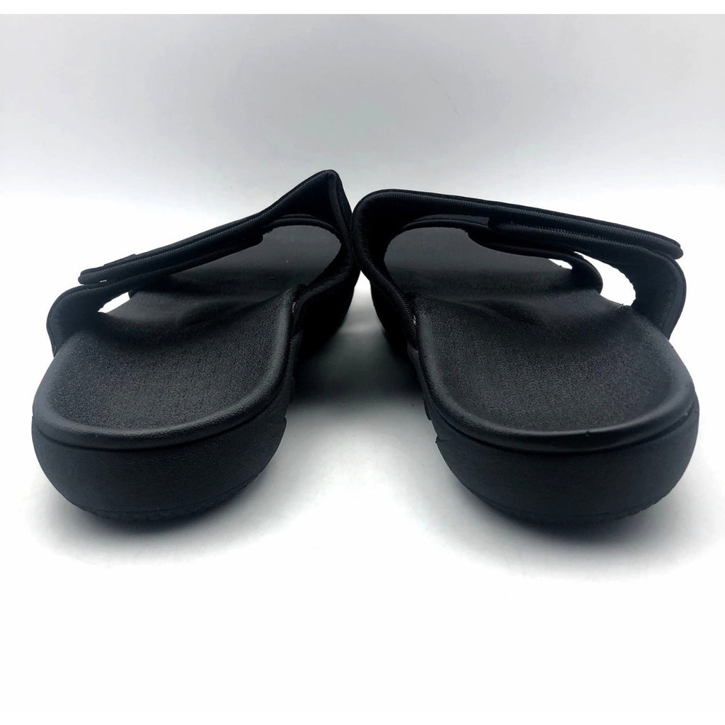 Spenco Womens KHOLO NUEVO Comfort Slide Sandals Size 7.5 WIDE Black NWT