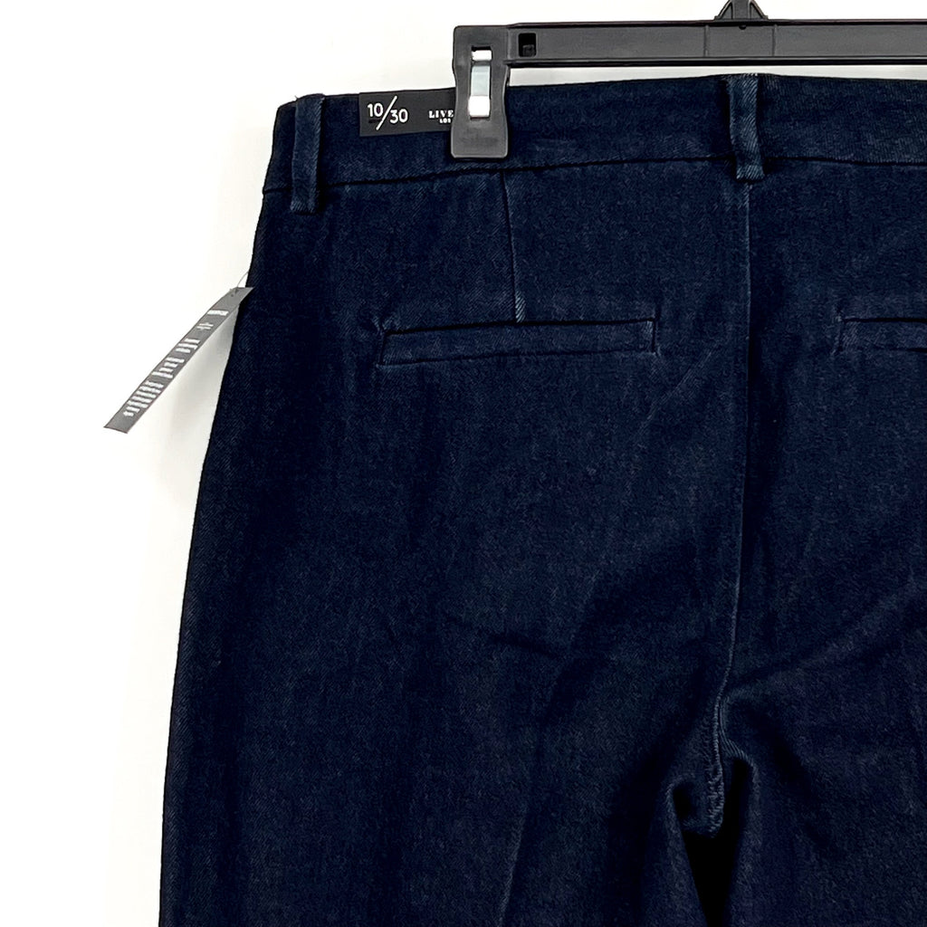 LIVERPOOL Womens Kelsey Wide Leg Denim Trousers US 10 Size 30 Blue Indigo NWT