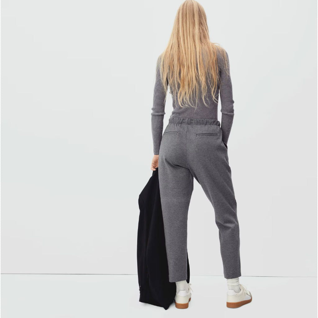 Everlane Womens The Dream Pants XS Heathered Charcoal Grey Soft Double Knit NWT