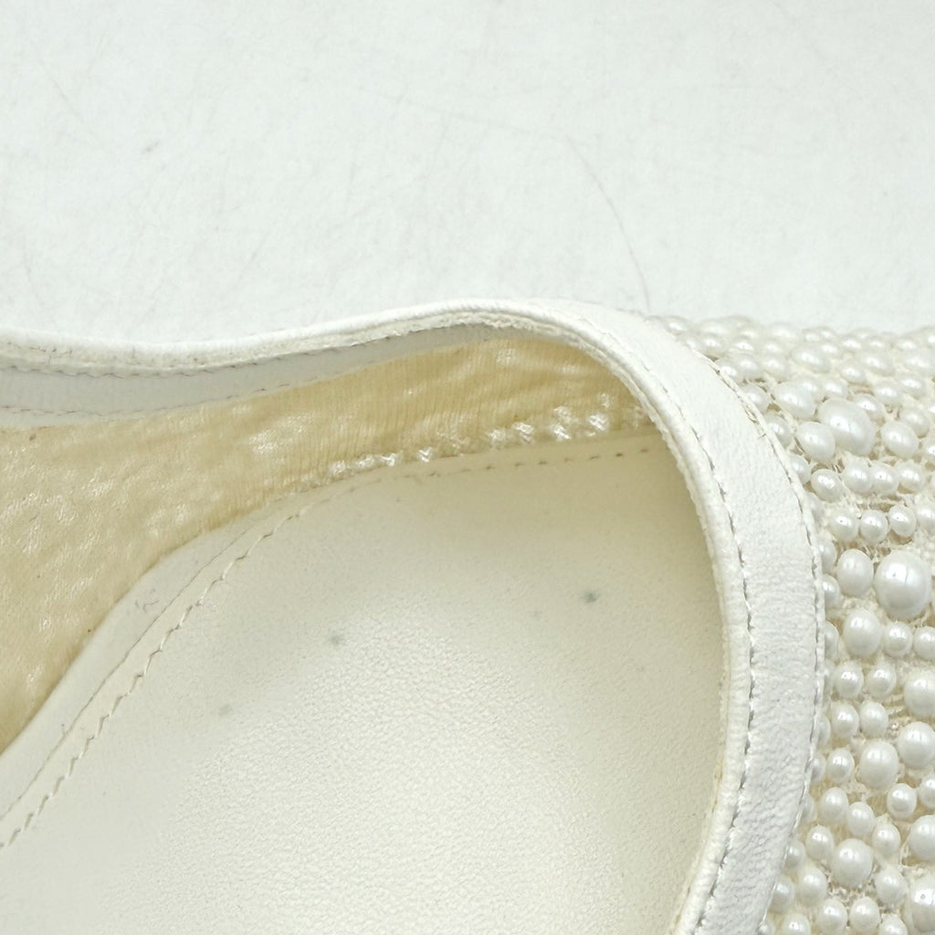 Steve Madden Womens Bri Lace Heels US 7 M EU 37.5 White Bow NWOB