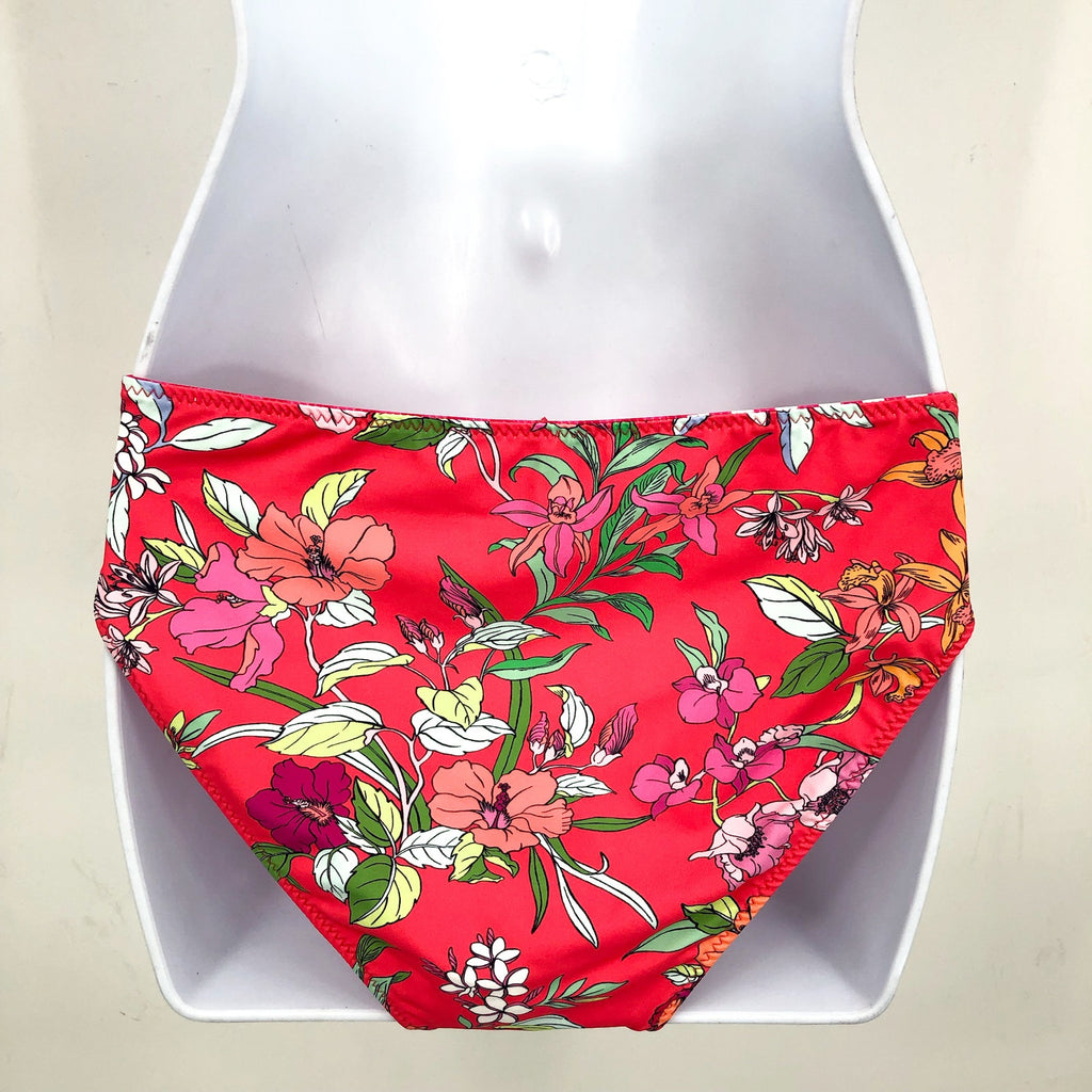 TOMMY BAHAMA Summer Floral Reversible Hipster Bottom Small Passion Pink NWT