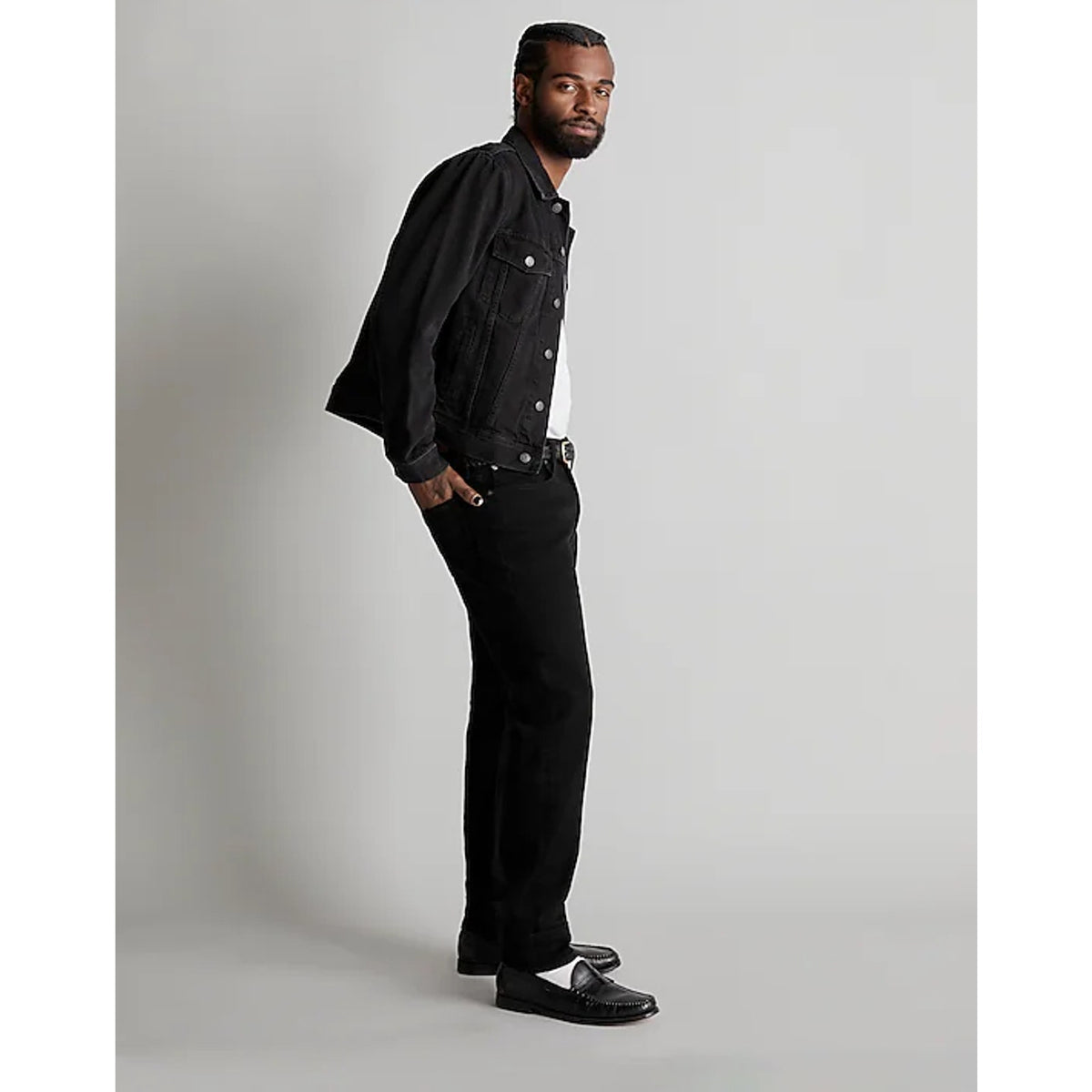 MADEWELL Men's Athletic Slim Jean 28x30 Black Bainhart Wash ND478 COOLMAX NWT