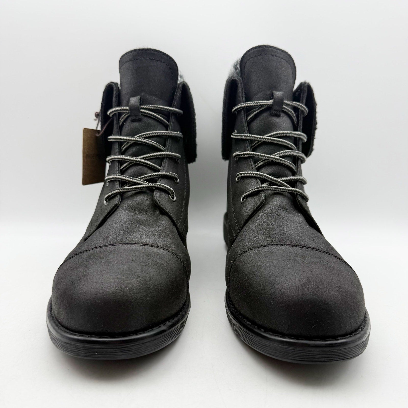 Cliffs by White Mountain Womens Duena Ankle Booties US 11 Wide Black Knit NWT
