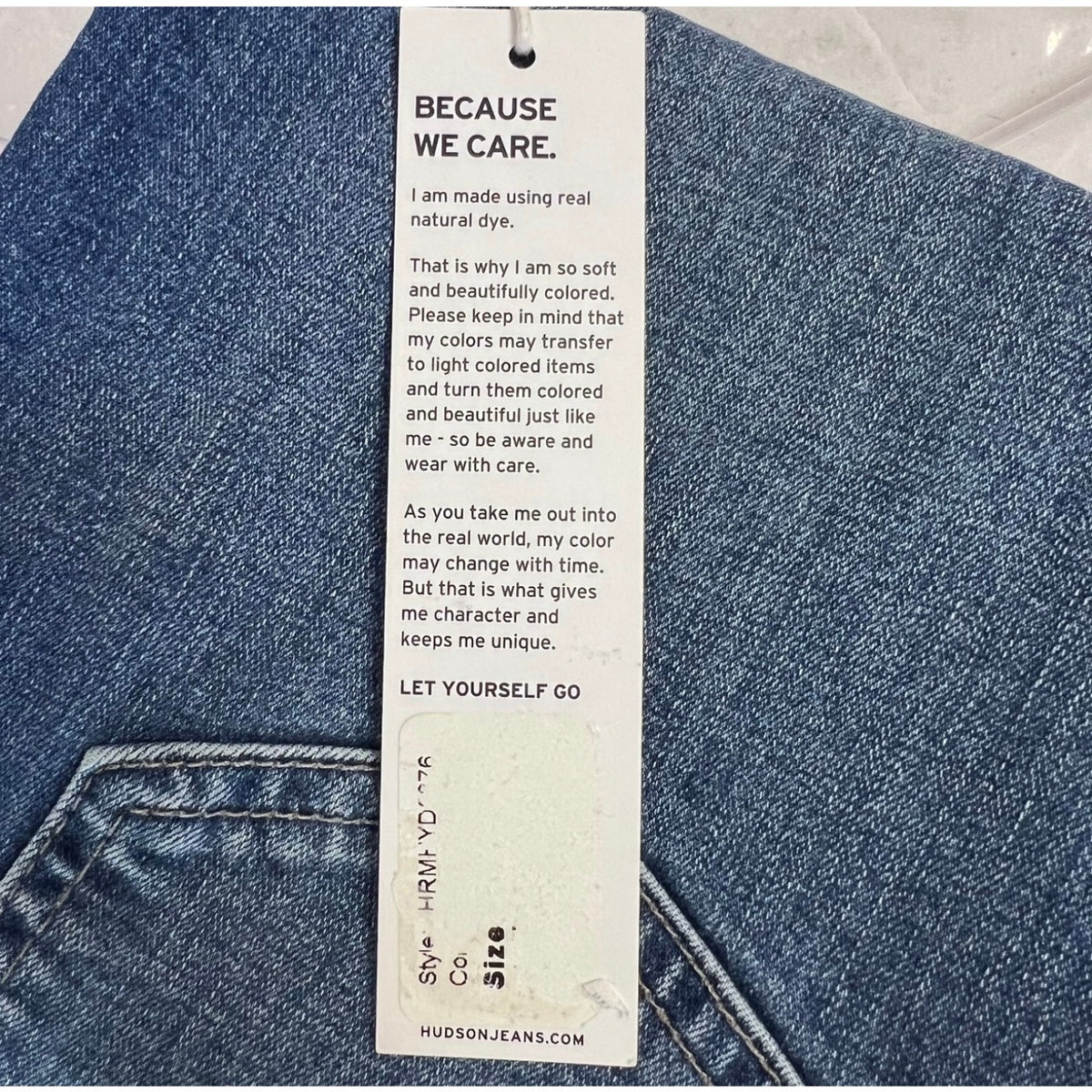 HUDSON Men's Blake Slim Straight Jeans 34x31 Blue Sullivan Denim Stretch NWT