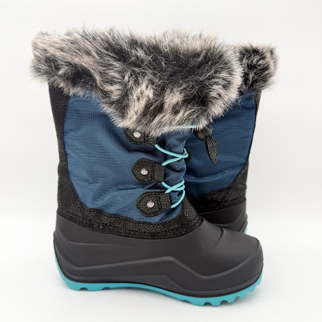Kamik Kids Girls Powdery 3 Snow Boots US 12 EU 30 Navy Blue Black Waterproof NIB