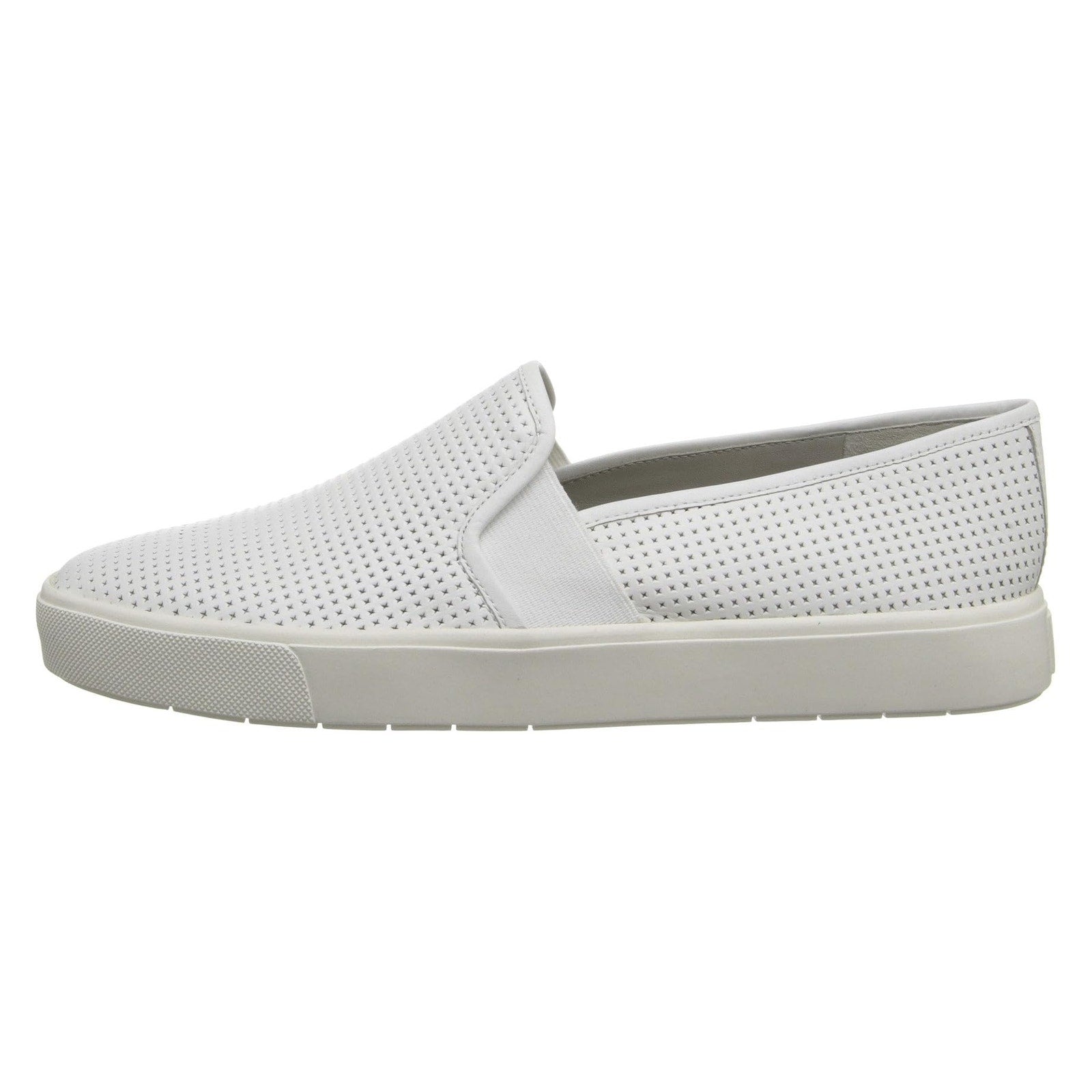Vince Womens Blair 5 Perforated Slip On Sneaker SIZE 11 White Nubuck Leather