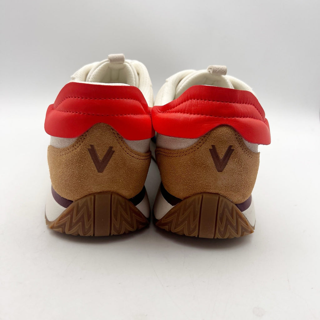 Vionic Womens Monarch Casual Sneakers Size 10 EU 41 Off White Multi Suede NIB