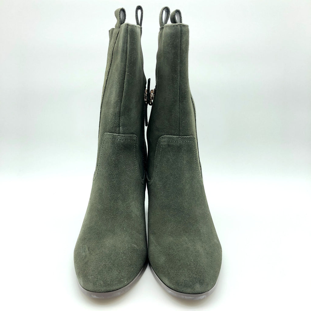 Violet & Red Womens Jarah Western Boots Size 9 Green Suede Mid Calf NWOB