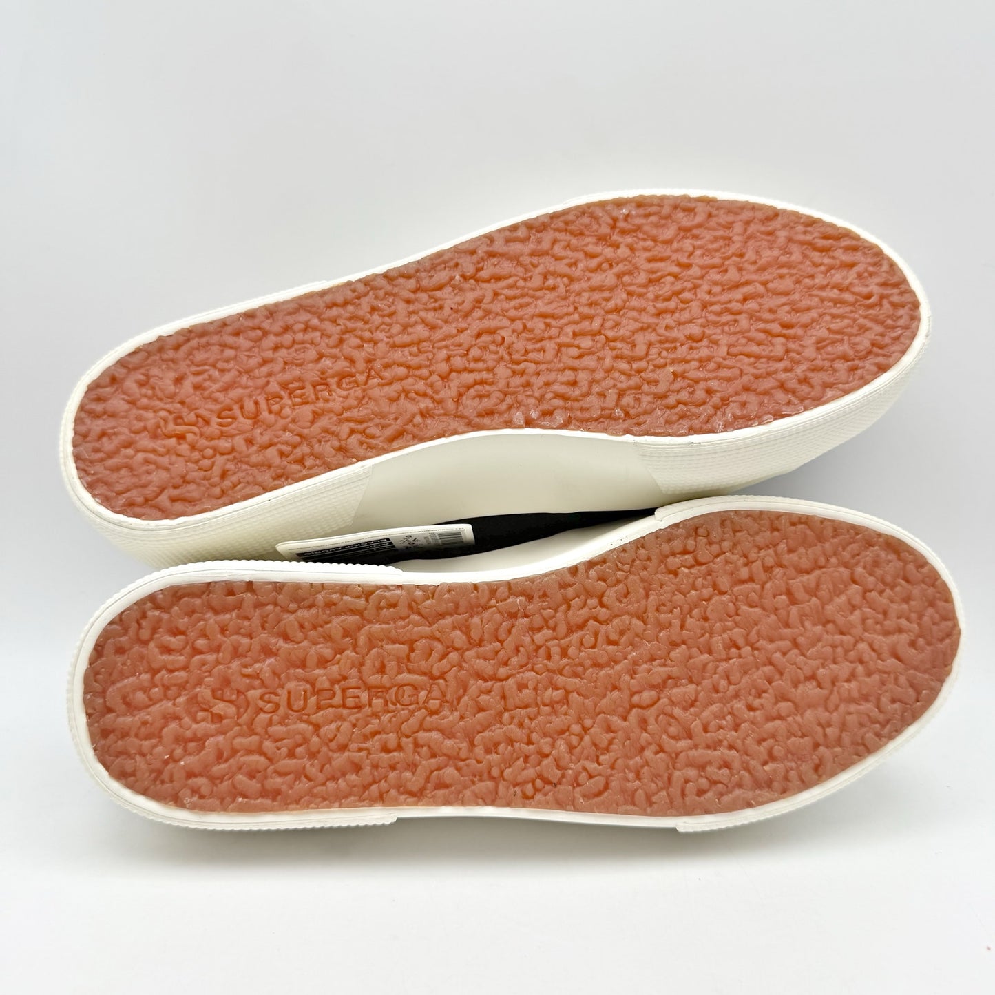 Superga Womens 2740 Platform Sneakers EU 38 US 7.5 Black Canvas NIB