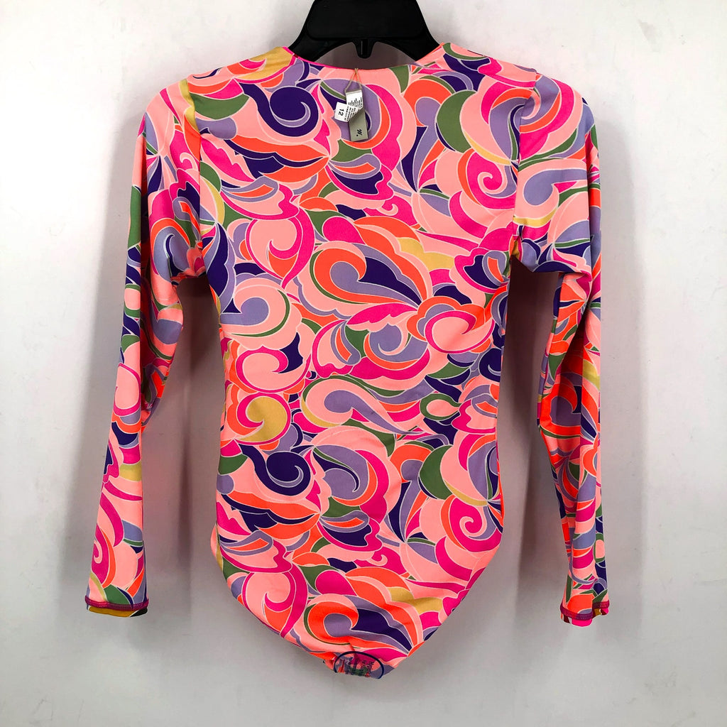 MAAJI Girls Miku Reversible Long Sleeve One Piece Size 14 Pink Jungle Rain NWT