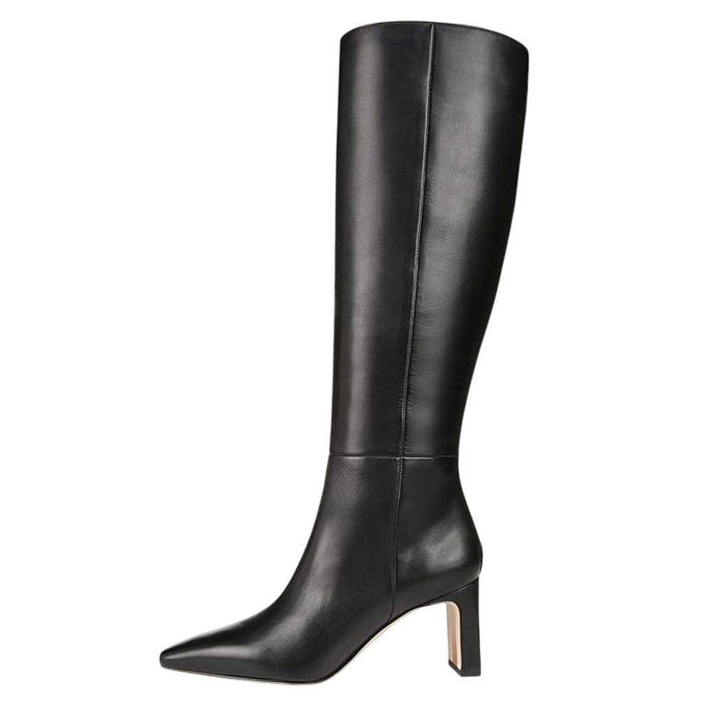 Sam Edelman Womens Sylvia Knee High Boots Size 7 Black Leather Pointed Toe NWOB