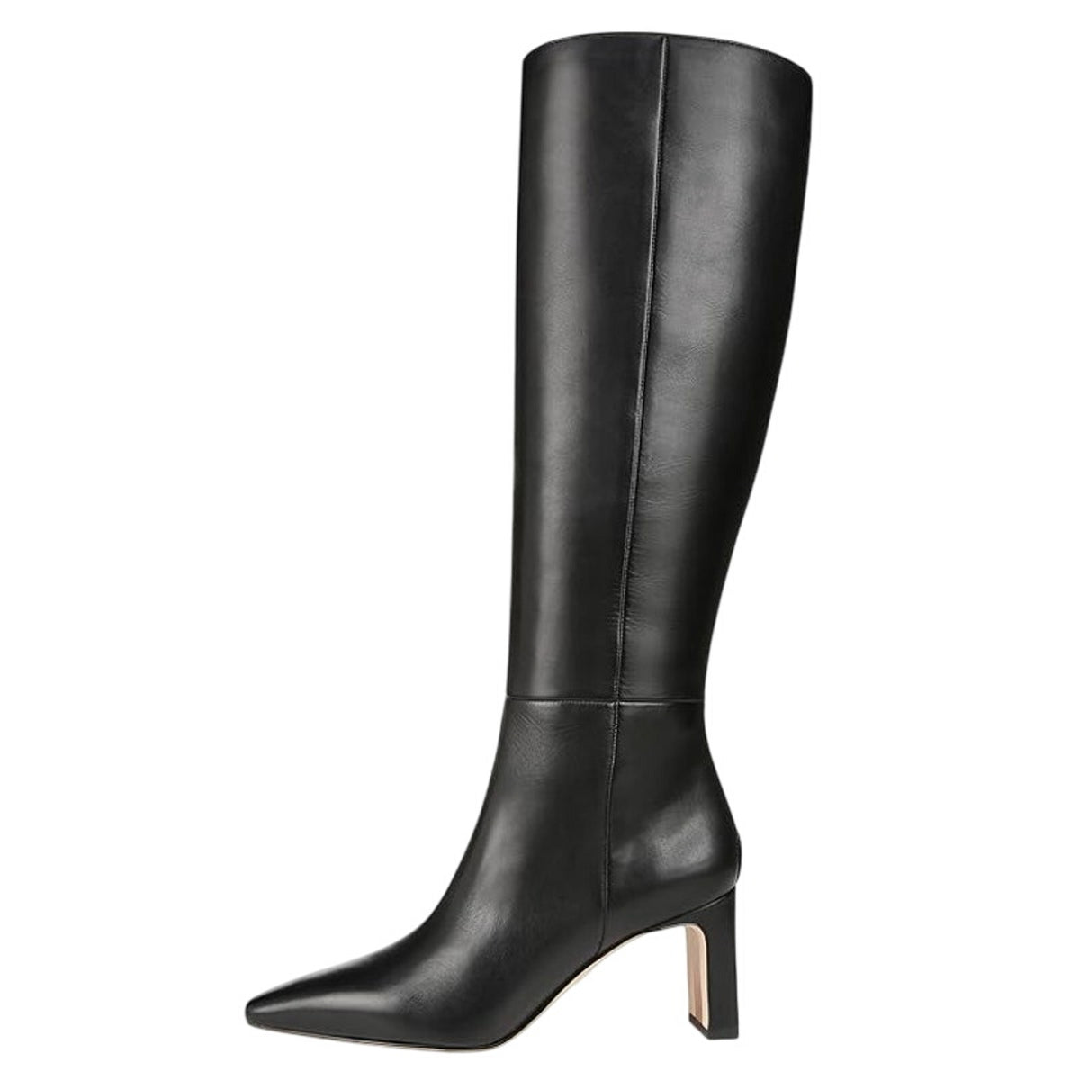 Sam Edelman Womens Sylvia Knee High Boots Size 7 Black Leather Pointed Toe NWOB
