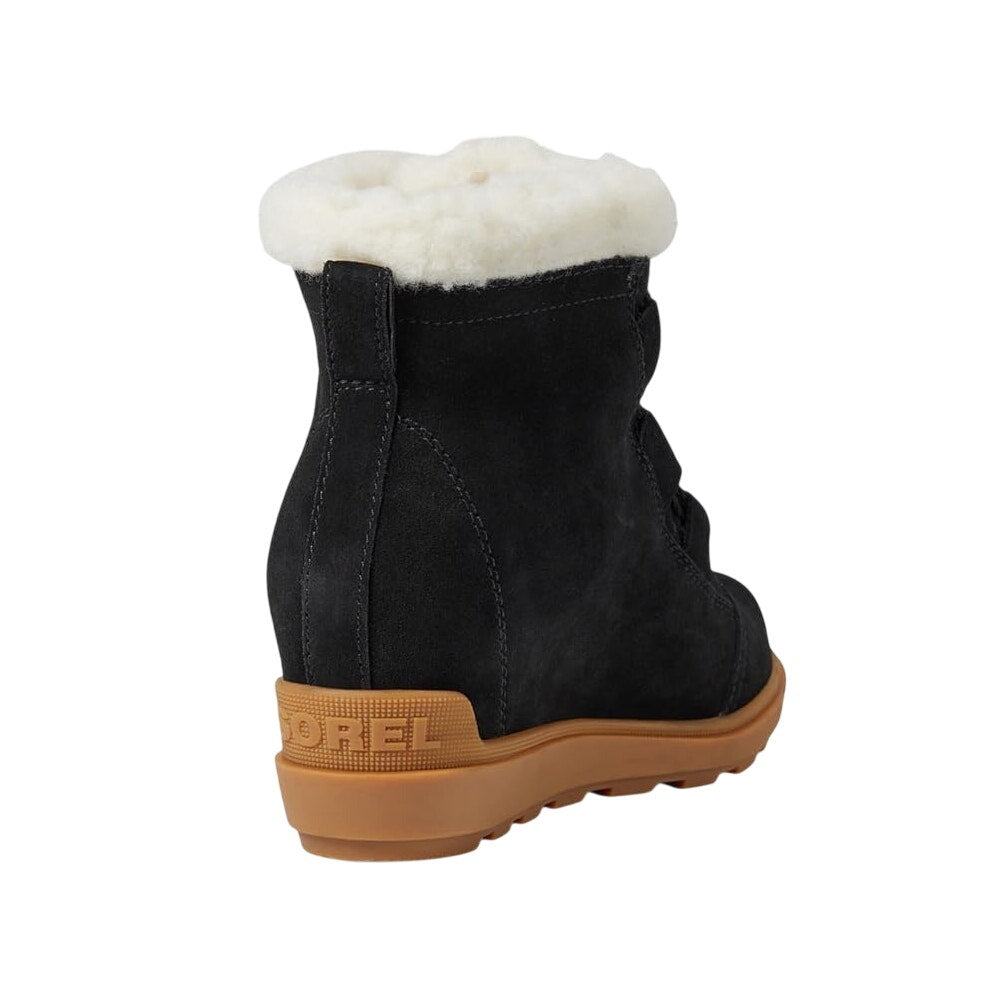 SOREL Womens Evie II Cozy Booties US 11 EU 42 Black Waterproof Leather NIB