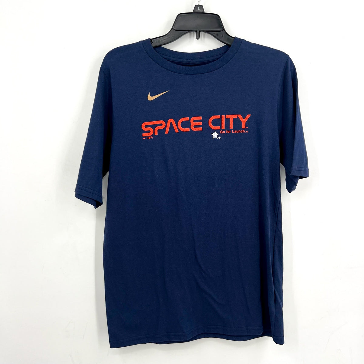 NIKE Kids Houston Astros Space City Short Sleeve T-shirt XL Navy Blue NWT