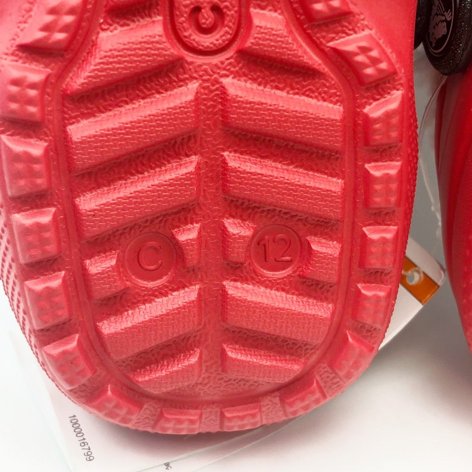 Crocs Little Kids Santa Classic Clogs Size C 12 Festive Red White Black NWT