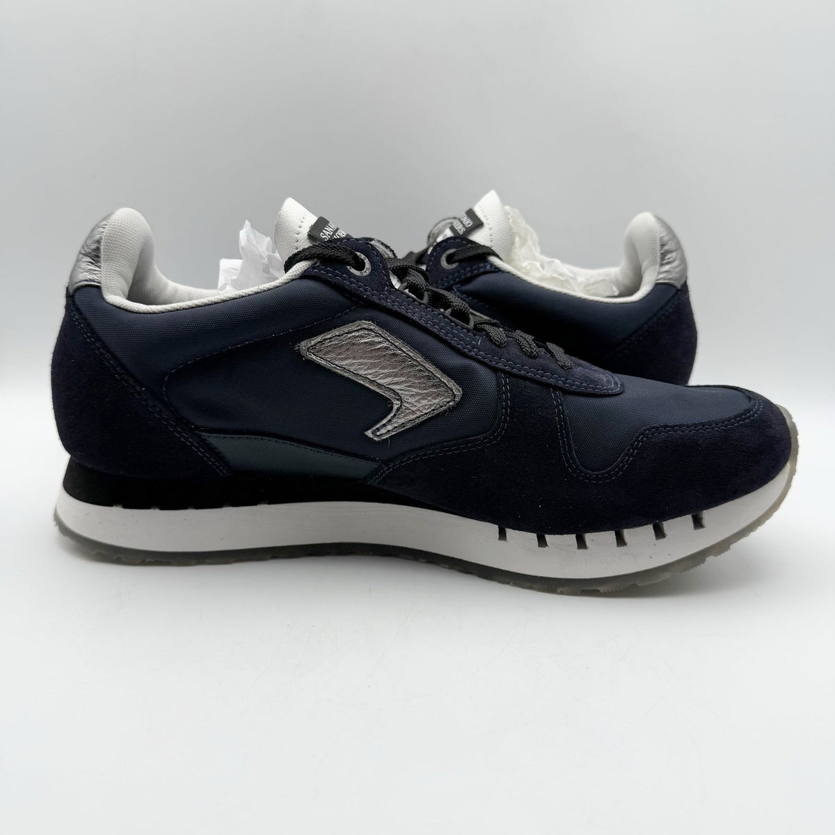 SAS Womens 7Eventy6ix-X Comfort Retro Sneakers Size 11 WIDE Blue Suede NIB