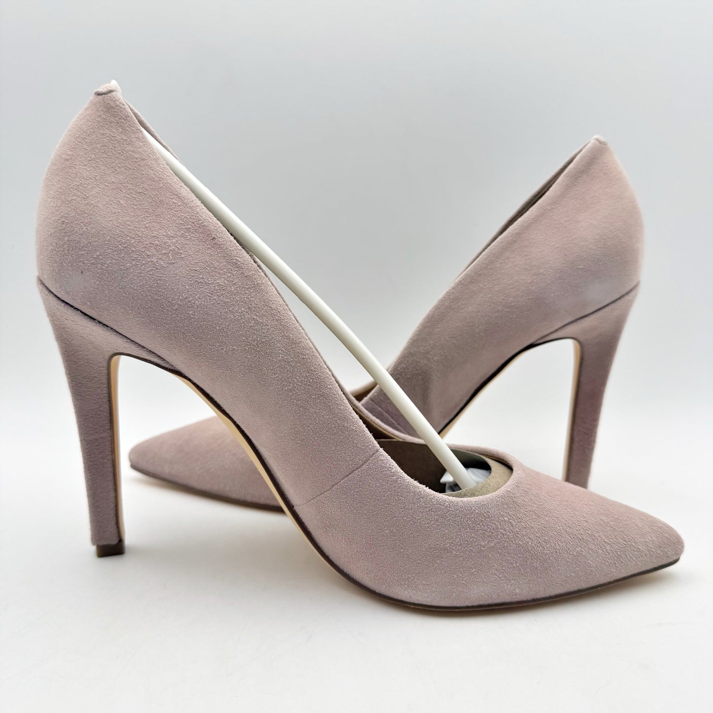 Calvin Klein Womens Brady High Heels Size 8.5 Pink Suede Pumps NIB