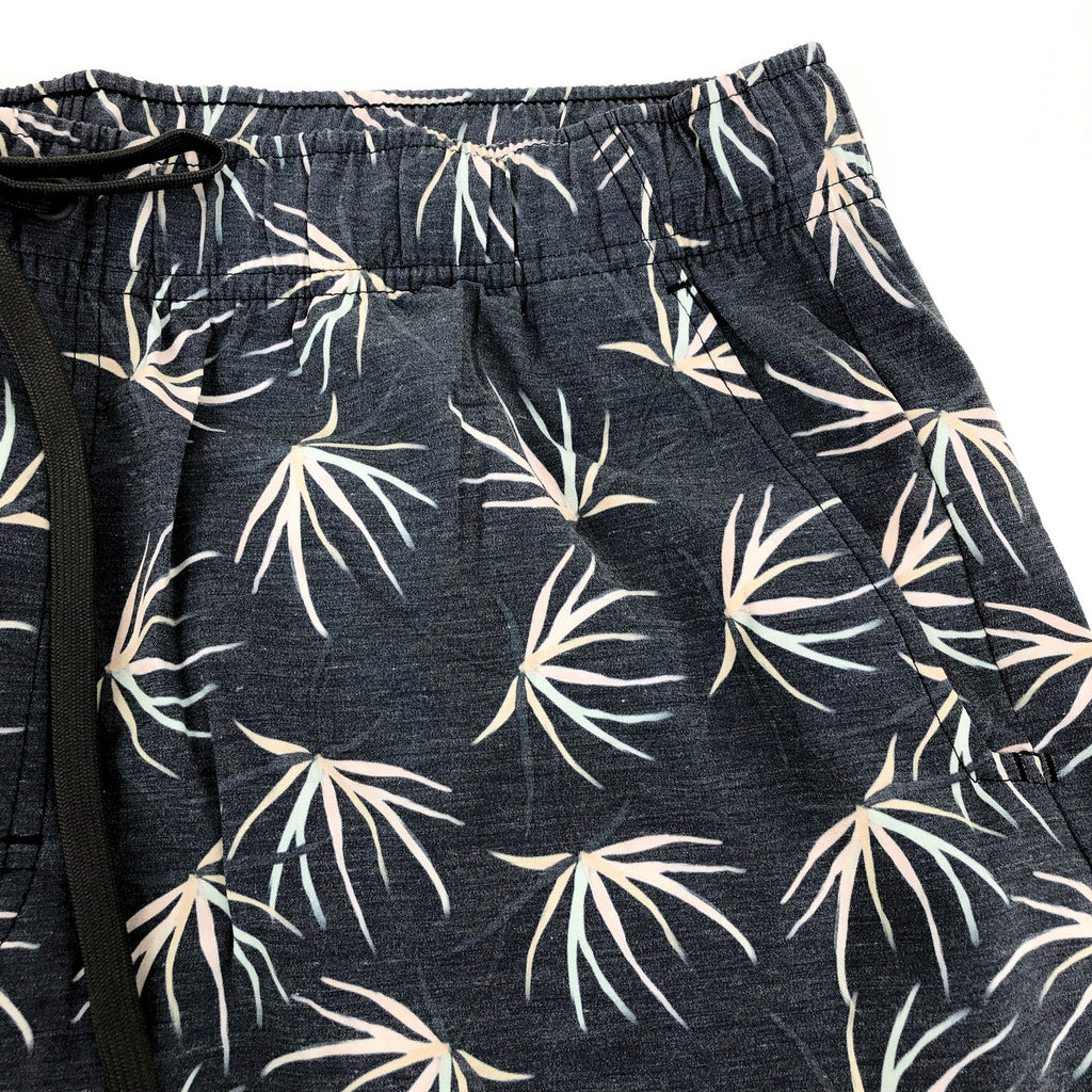 PRANA Men's Metric Board Short Size XXL Black Bloom 8" inseam Drawstring NWT