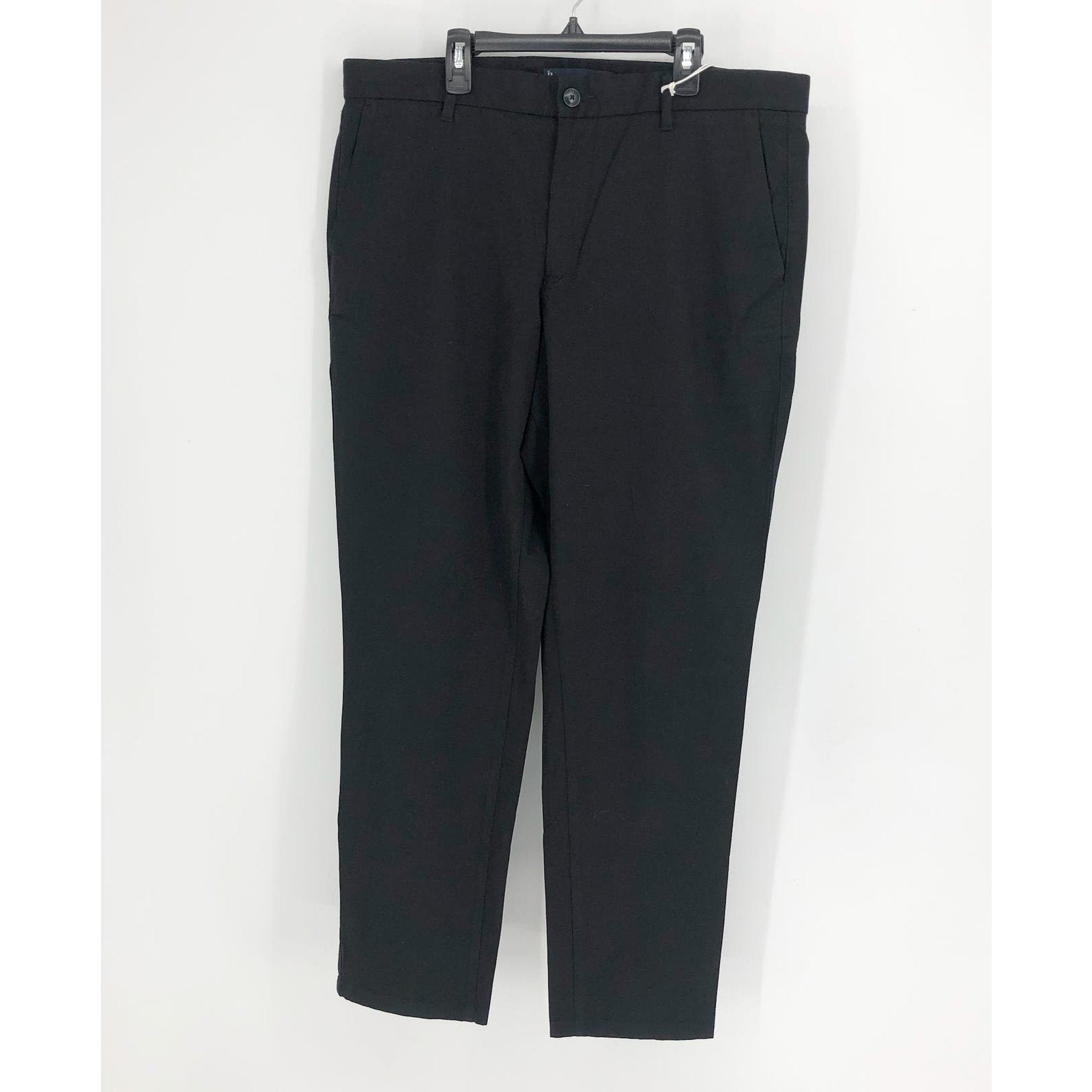 EVERLANE Uniform Mens Performance Chino Pants 36x30 Black Athletic Fit NWT