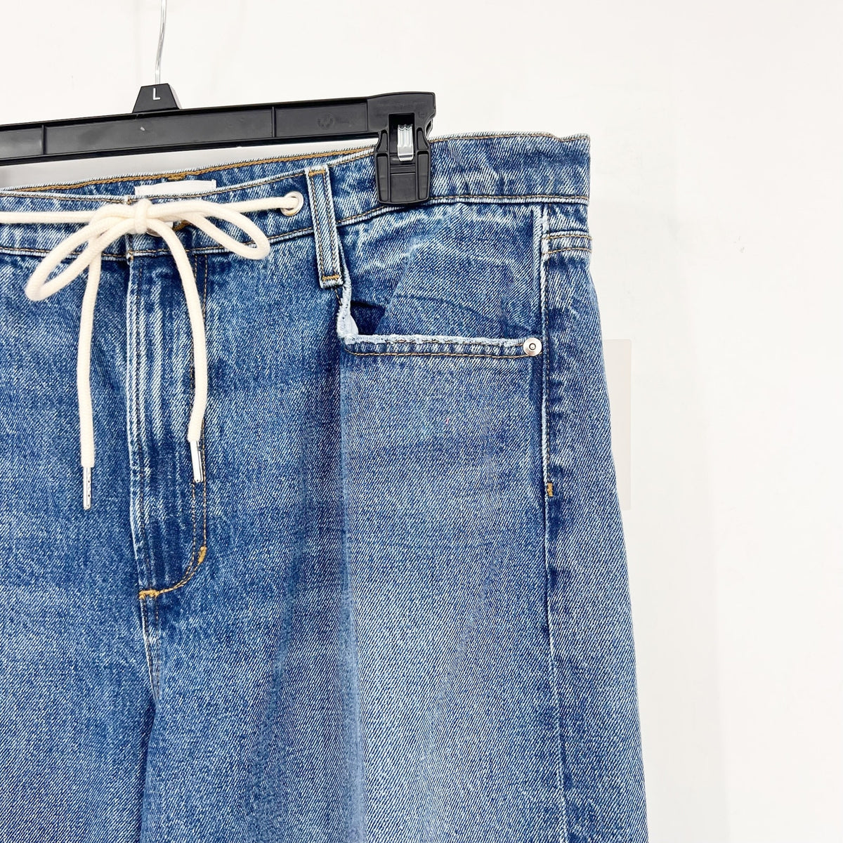 JOE'S JEANS Women's The Ryan Drawcord Jeans Size 32 Blue Impact Wide Leg NWT