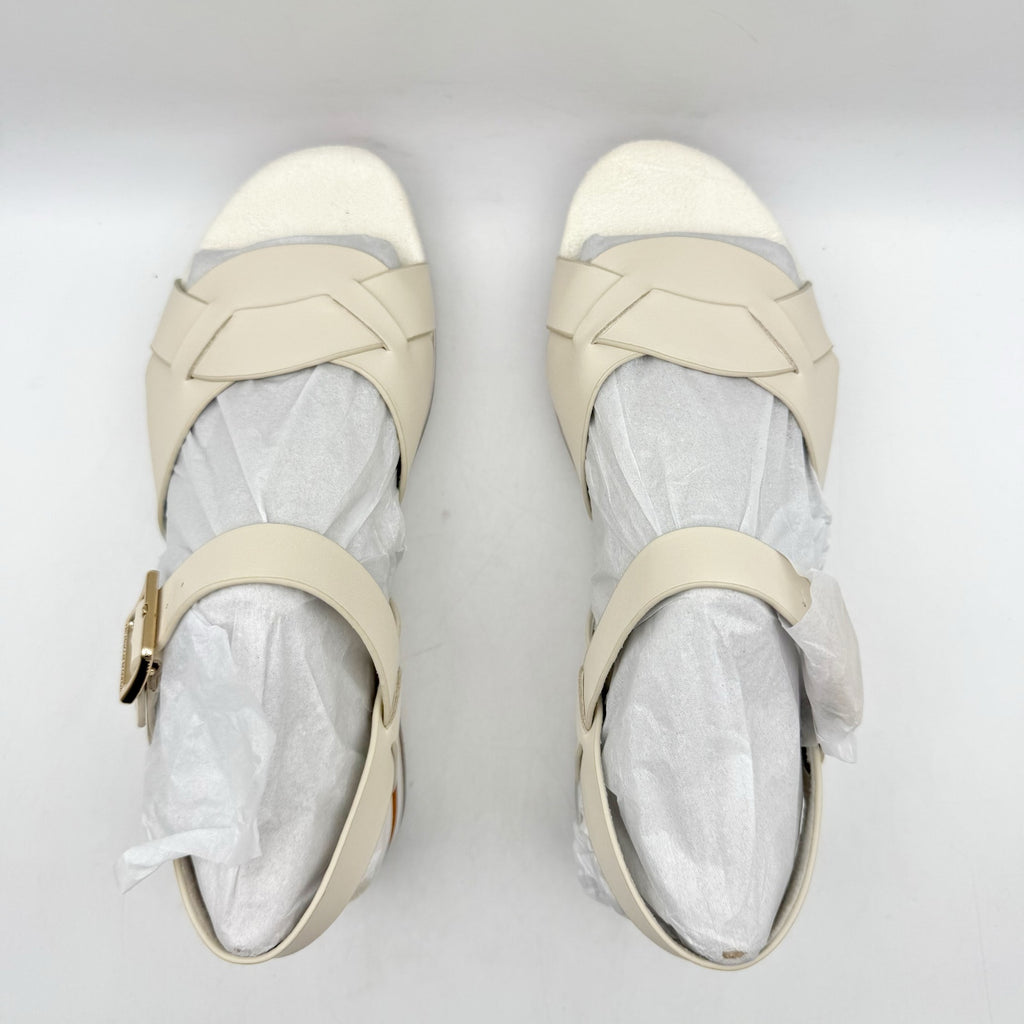 Kelsi Dagger Womens Brooklyn Breeze Platform Sandals Size 7.5 White Leather NIB