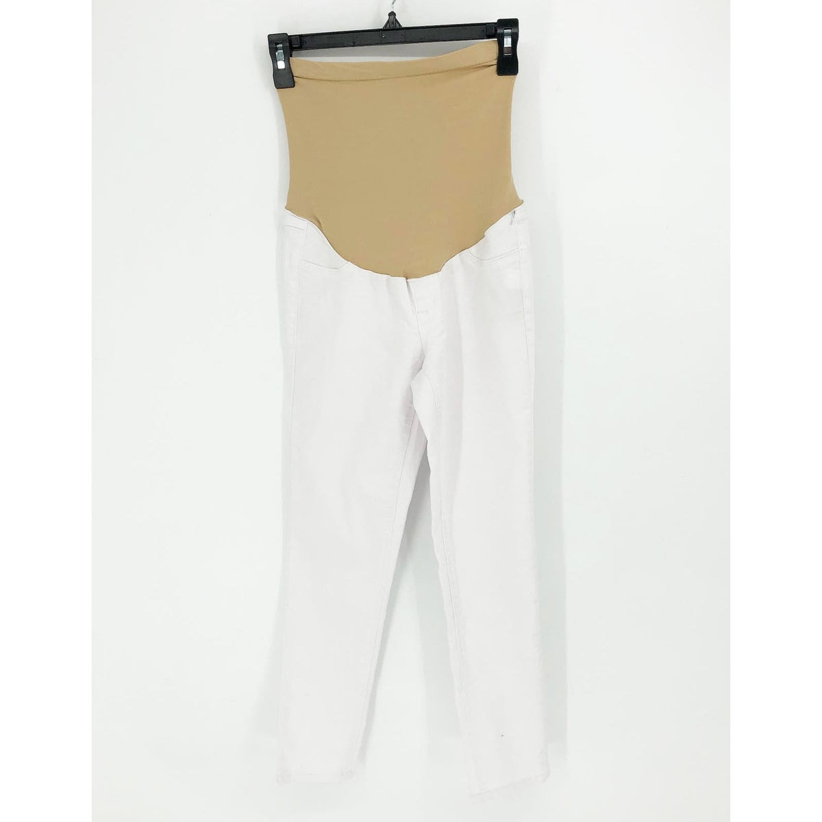 1822 DENIM Super Skinny Maternity Ankle Jeans Size 25 White Ultra Soft NWT