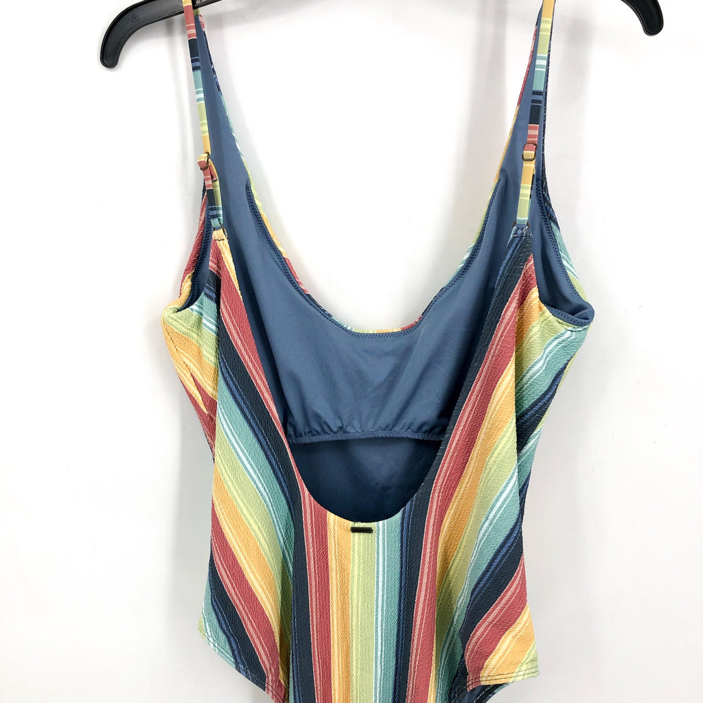 O'NEILL Women's North Shore One-Piece Swimsuit XL Multi Beach Bound Stripe NWT