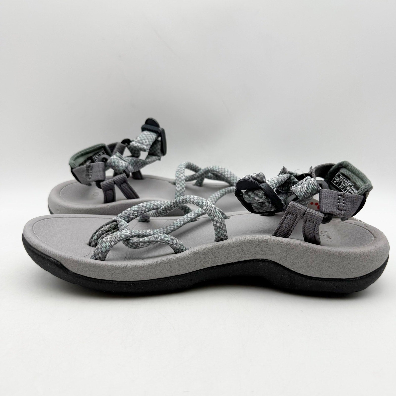 Viakix Womens Samara Hiking Sandals US 6 EU 37 Grey Black NIB