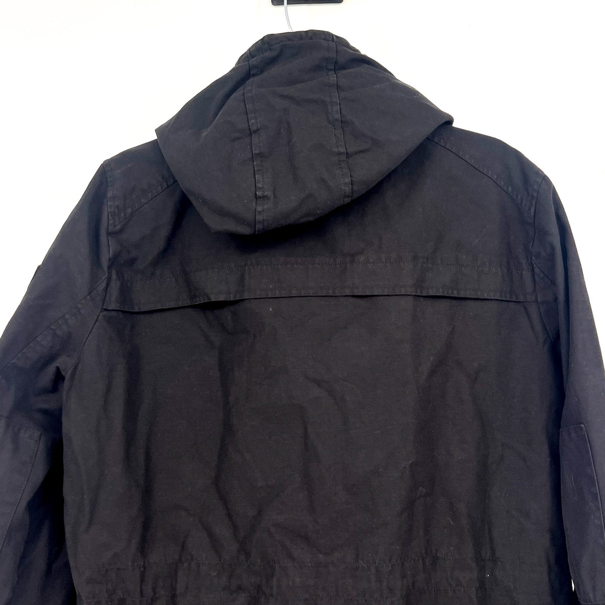 LEVI'S Womens Hooded Field Jacket XL Black Cotton Four Pocket NWT