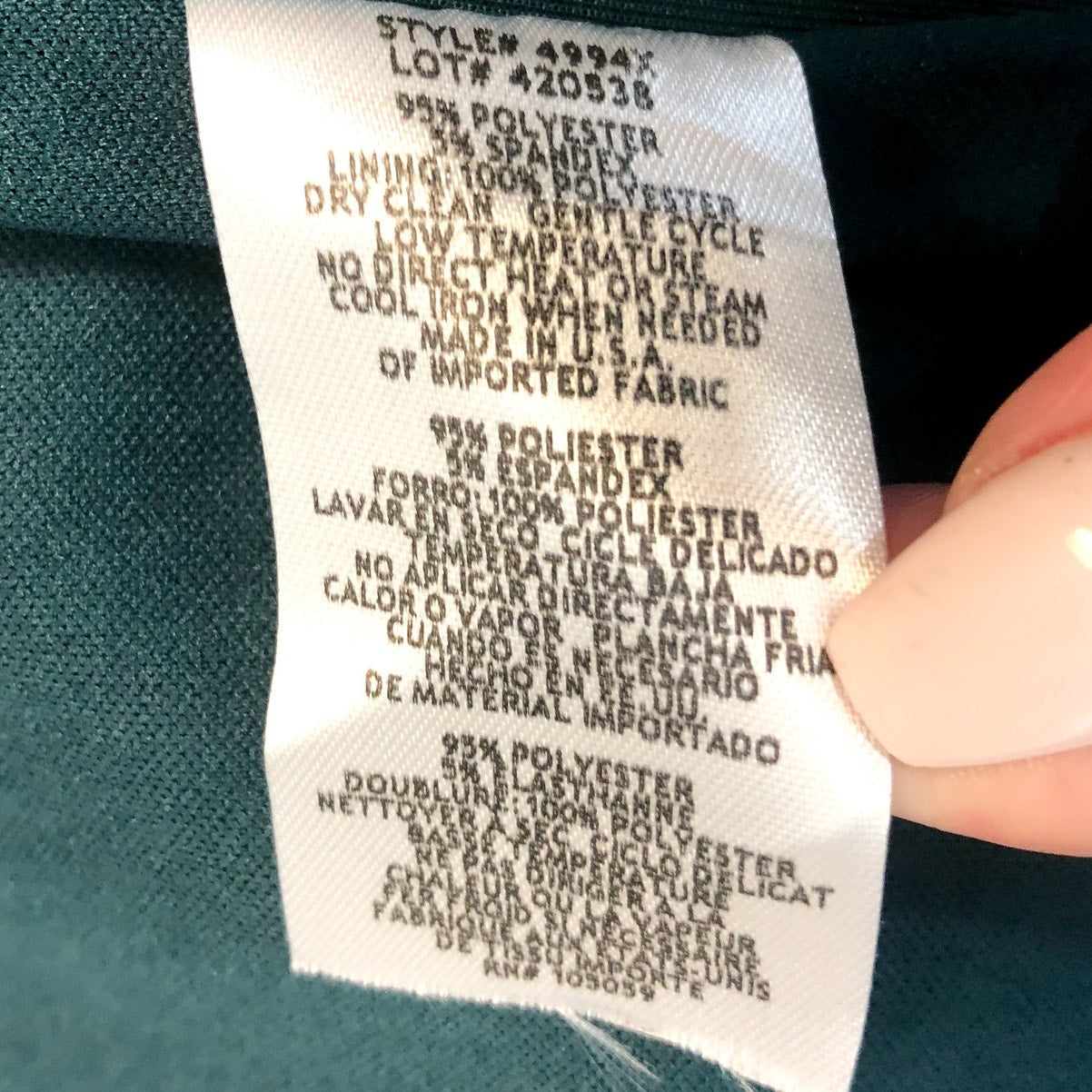 ALEX EVENINGS Allie Short Scuba Dress Size 6 Hunter Green Ruffle Long Sleeve NWT