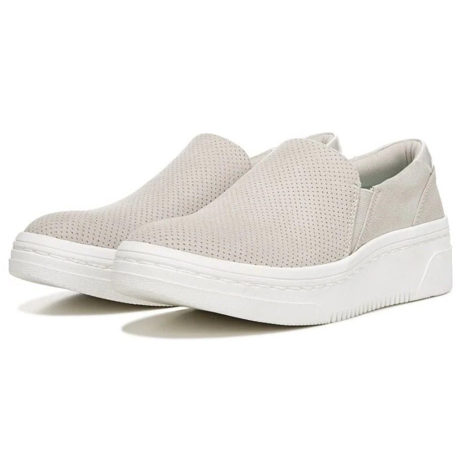 Dr. Scholls Womens Madison Next Casual Sneakers Size 7.5 Gray White Slip On NIB